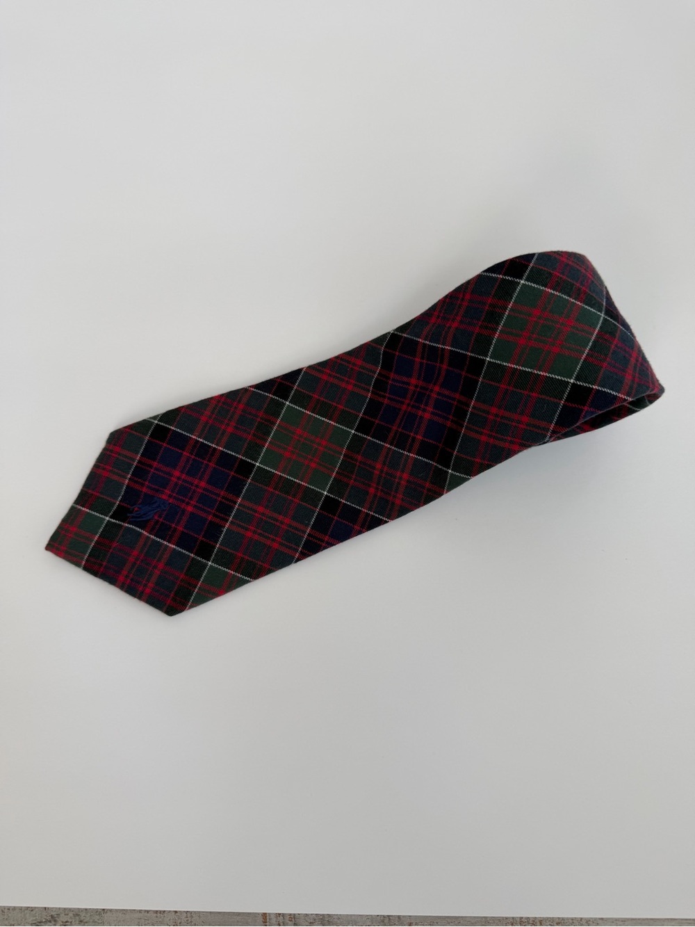 Vtg Polo Ralph Lauren Tartan Tie Plaid 100% Cotton Pony Preppy Handmade in USA - Picture 4 of 8